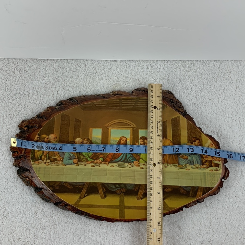 Last supper real wood wall art - Picture 10 of 11